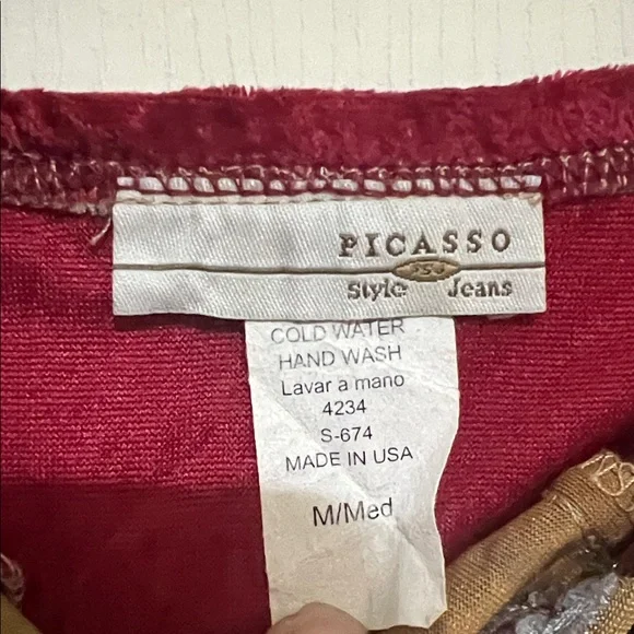 Elegant Patchwork Midi Skirt - Picture 2 of 5